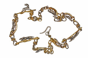 Masterful Dog Hunting Silver Gold Heavy Chain