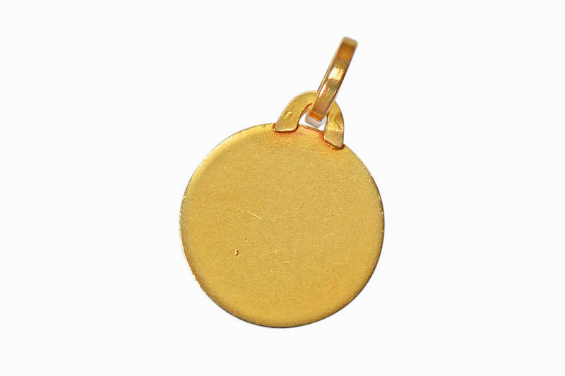 St. Christopher & Jesus Religious French Pendant