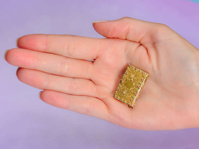 The Book of Life - Georgian Locket Pendant in Gold
