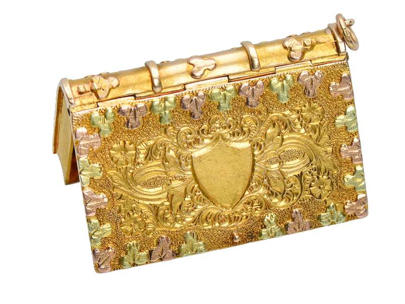 The Book of Life - Georgian Locket Pendant in Gold