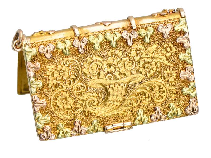The Book of Life - Georgian Locket Pendant in Gold