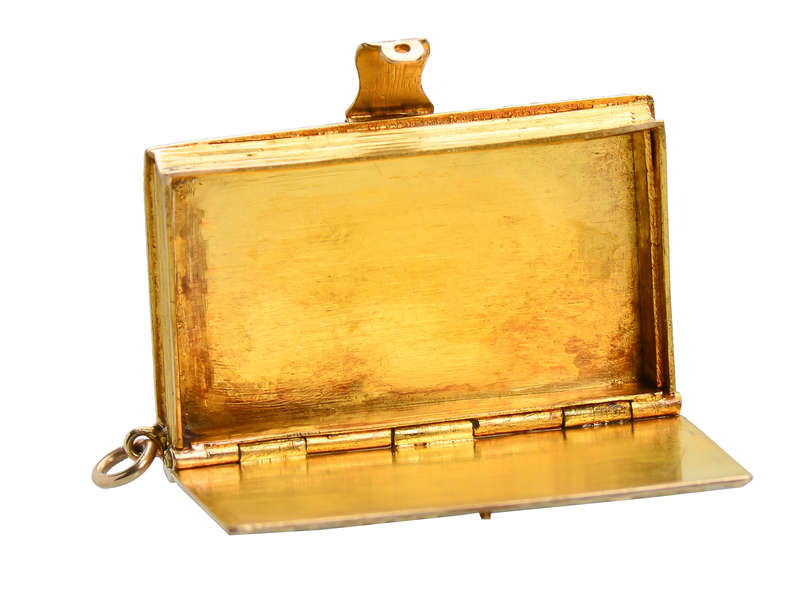 The Book of Life - Georgian Locket Pendant in Gold