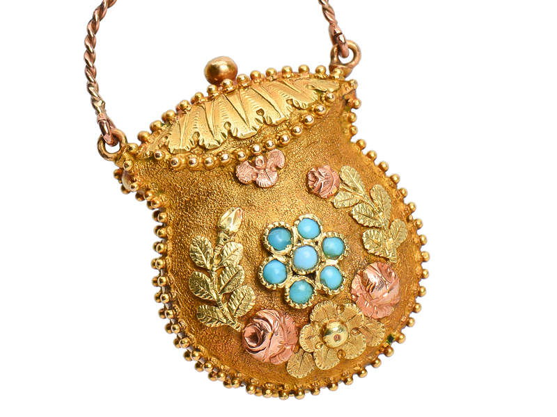 Georgian Pocketbook Vinaigrette Locket Pendant