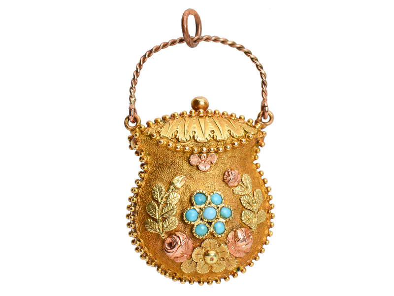 Georgian Pocketbook Vinaigrette Locket Pendant