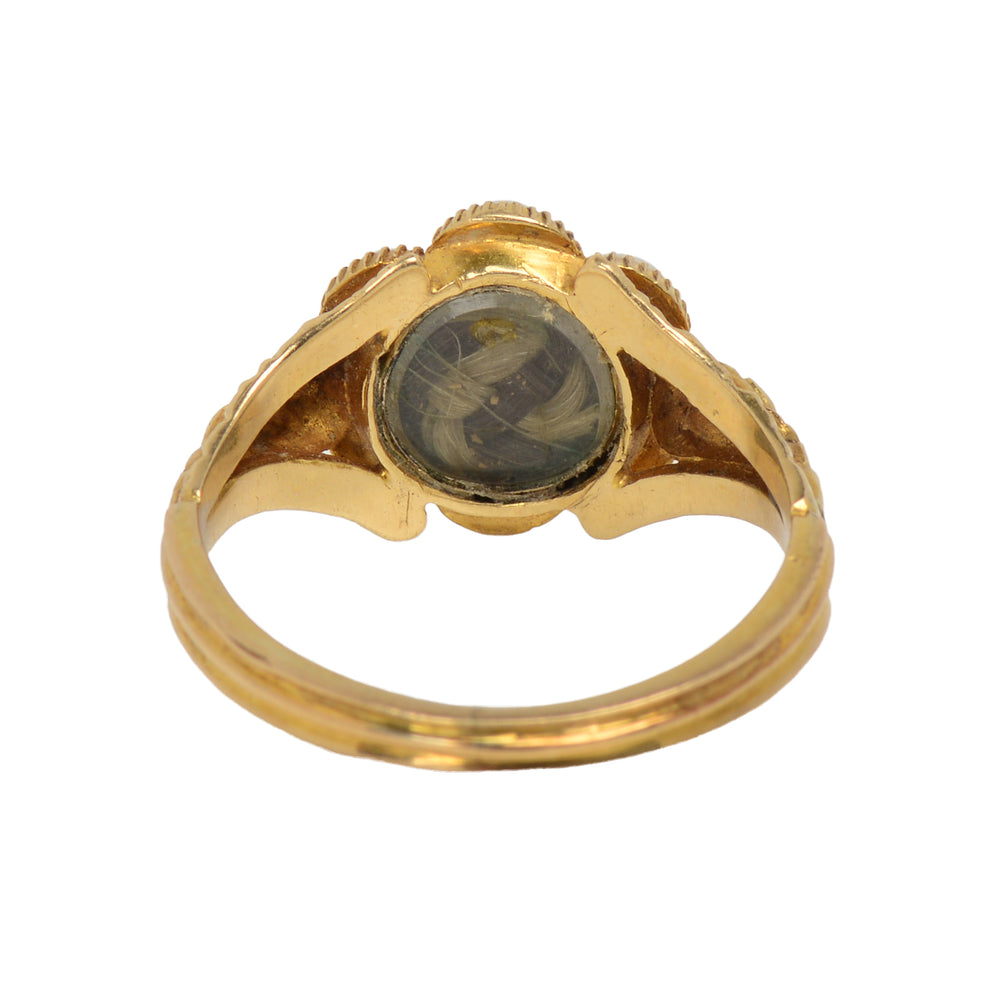 
                      
                        Georgian Antique Pearl Ruby Locket Ring
                      
                    