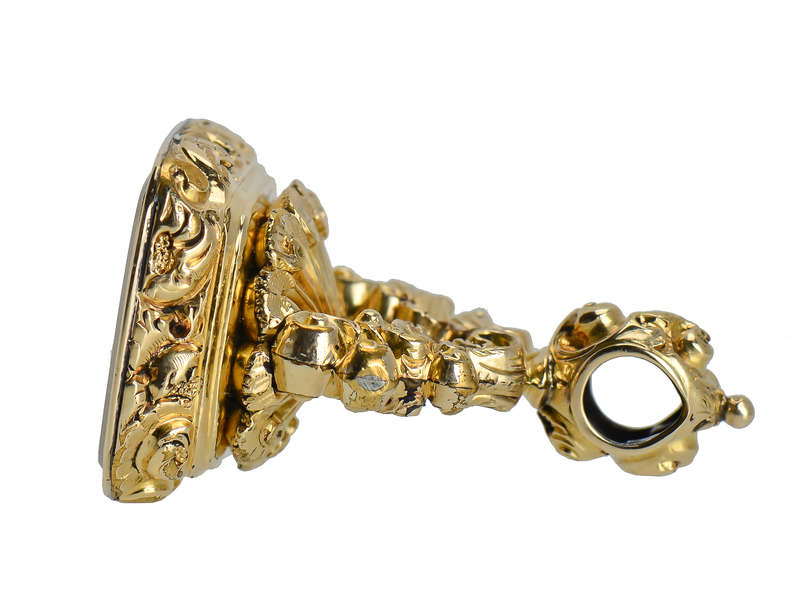 Georgian Gold Rebus Seal Fob of Love Friendship