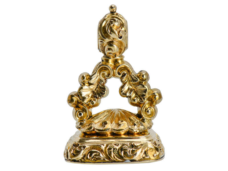 Georgian Gold Rebus Seal Fob of Love Friendship