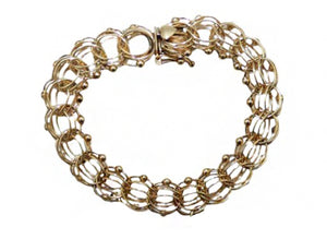 Vintage Gold Charm Bracelet in 14k