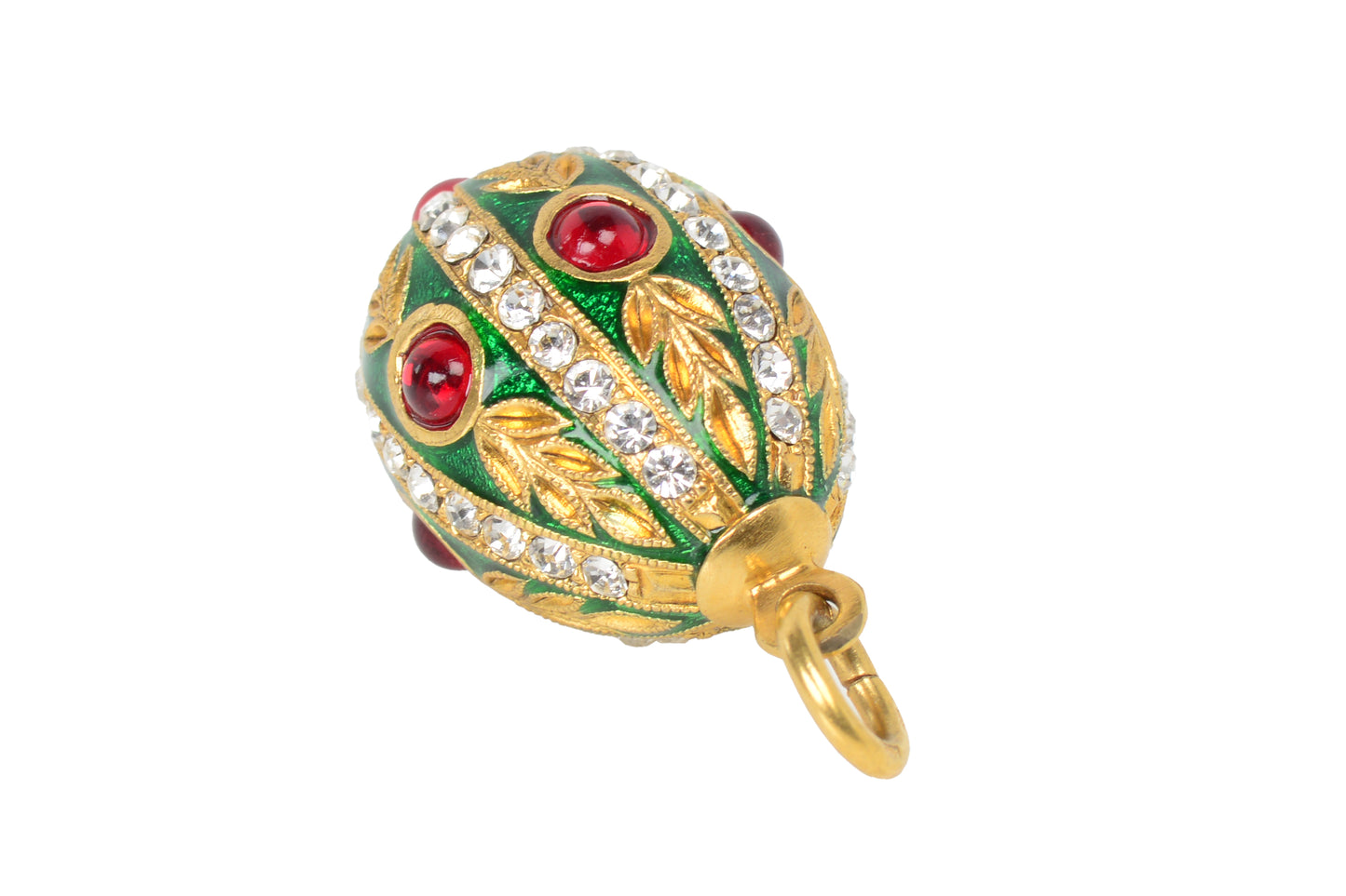 Vintage Neoclassical Enamel Egg Motif Charm