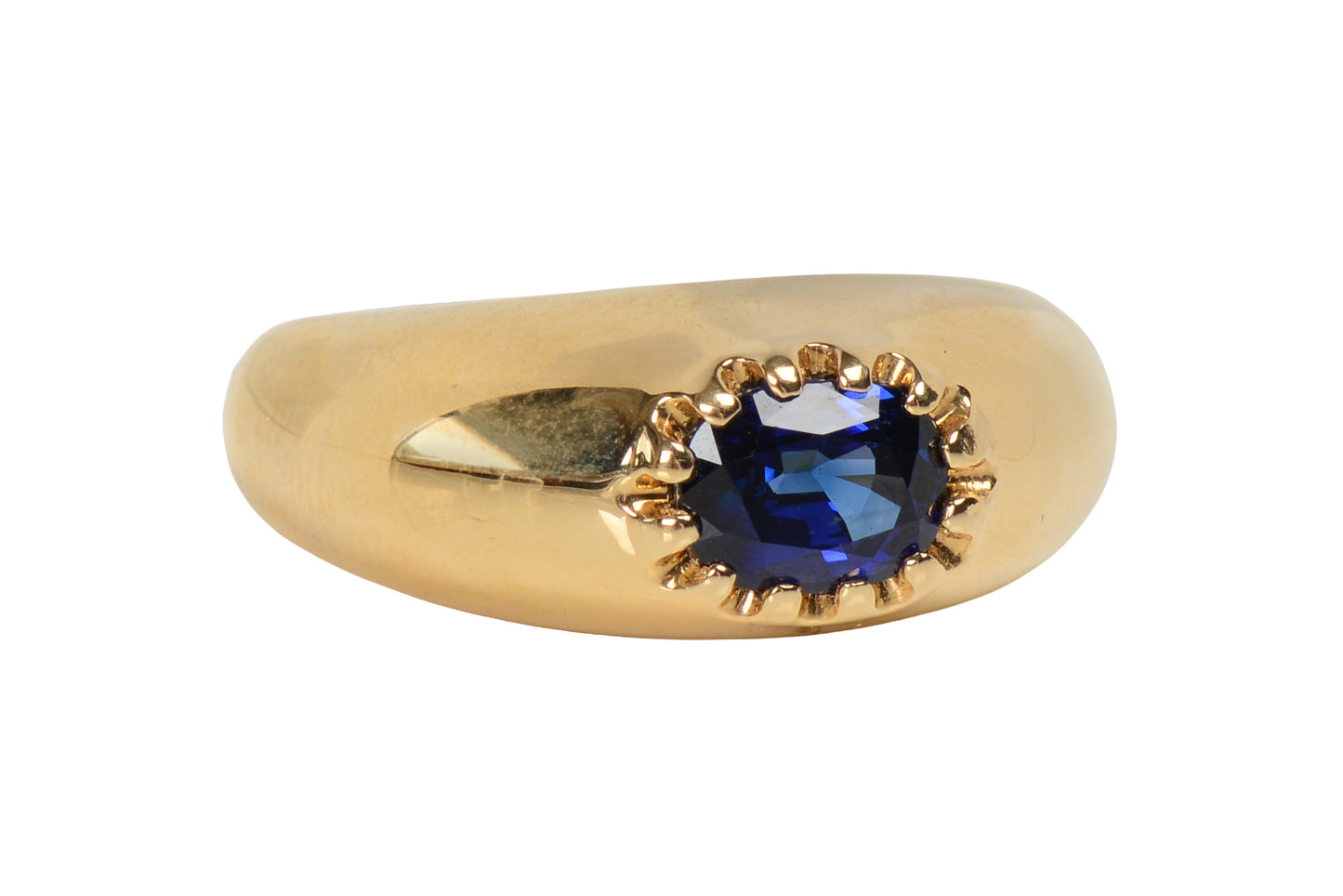 Roundabout - Natural Sapphire Gypsy Set Ring