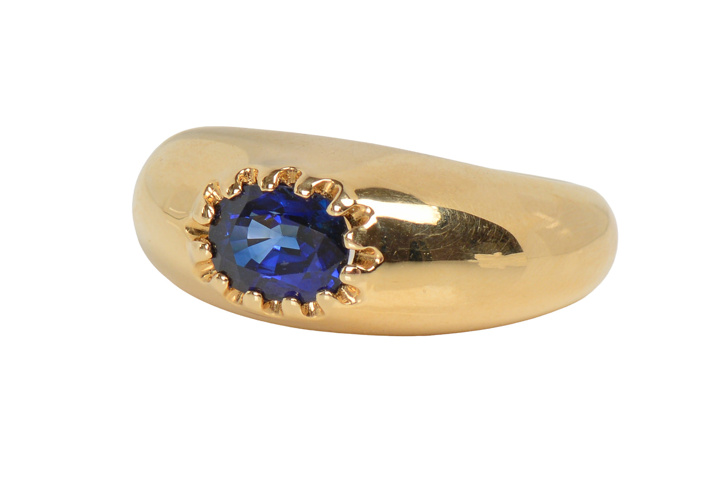 Roundabout - Natural Sapphire Gypsy Set Ring