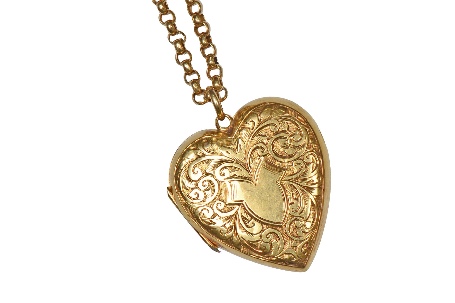 Be Still My Heart - Antique Locket Pendant & Chain