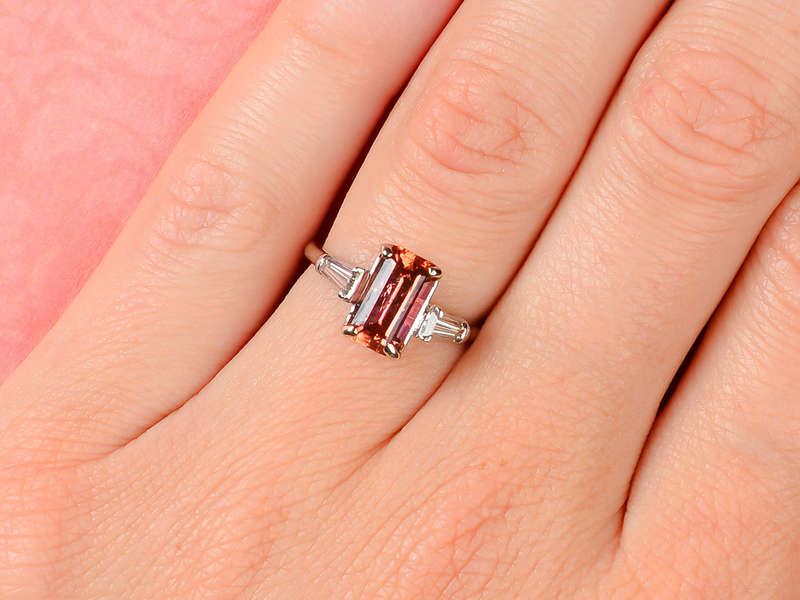Imperial Topaz Diamond Vintage Ring