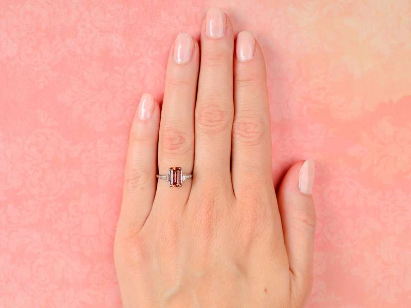 Imperial Topaz Diamond Vintage Ring
