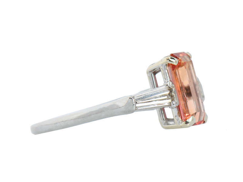 Imperial Topaz Diamond Vintage Ring