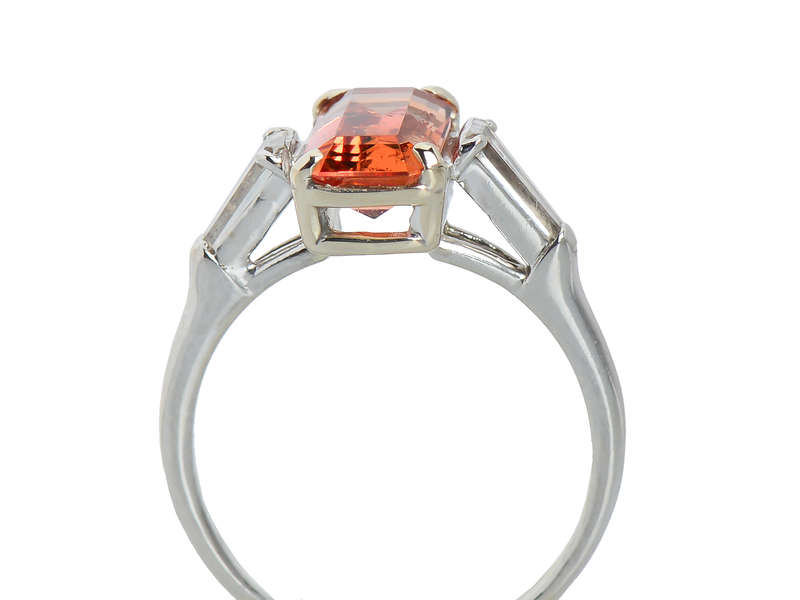 Imperial Topaz Diamond Vintage Ring