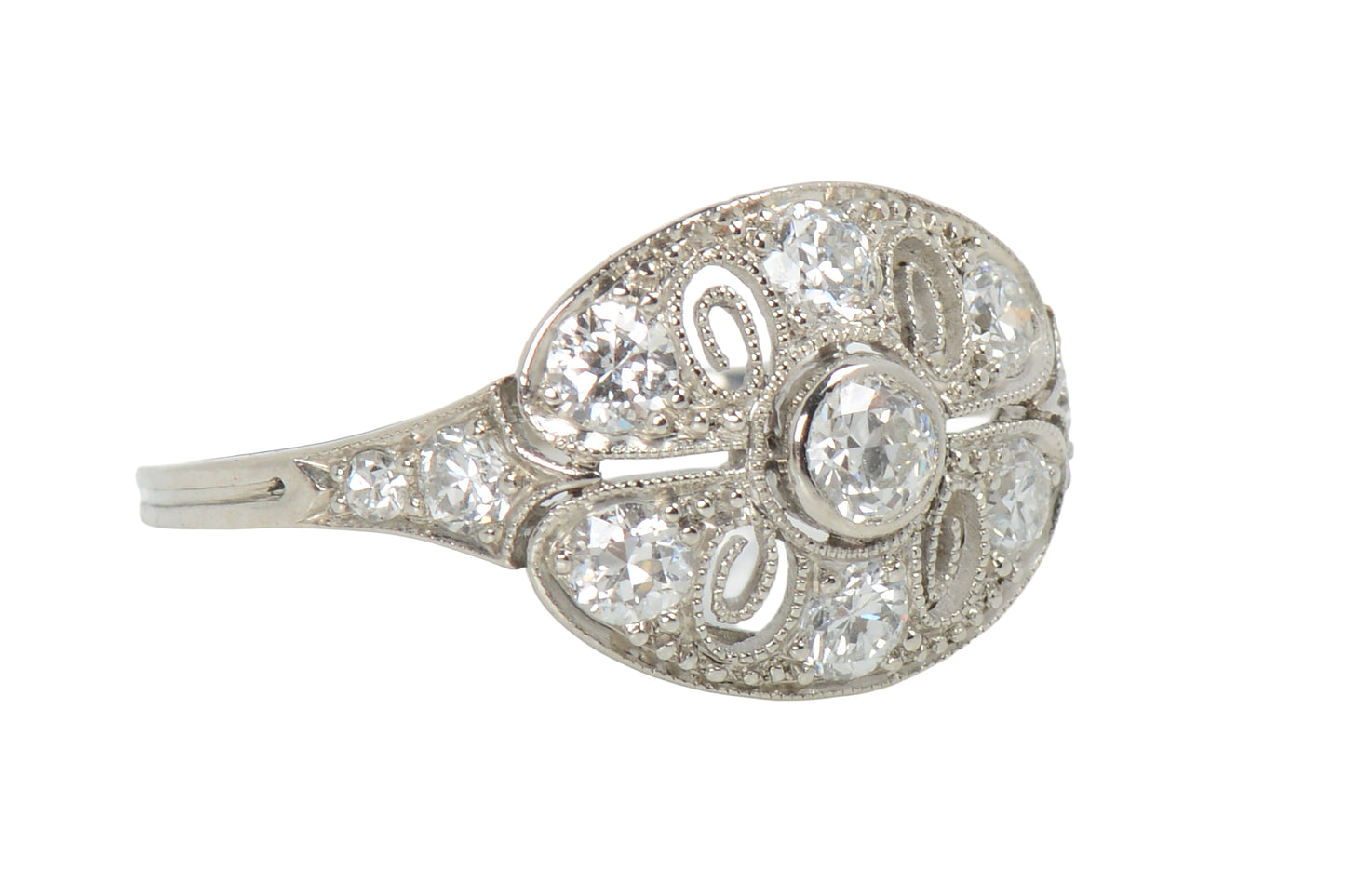 JE Caldwell Diamond Platinum Ring