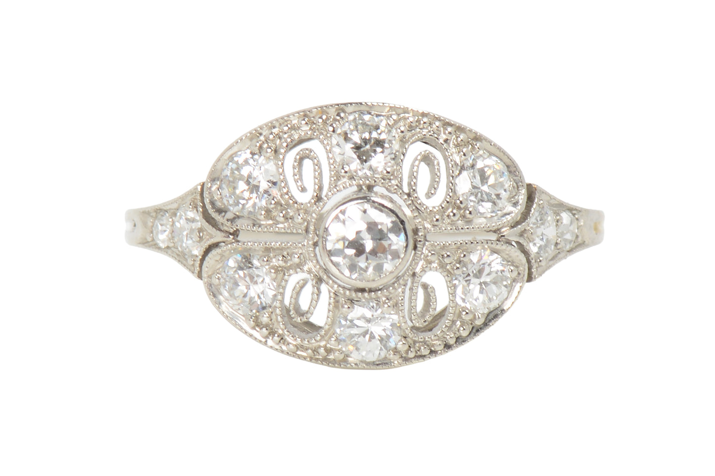 JE Caldwell Diamond Platinum Ring