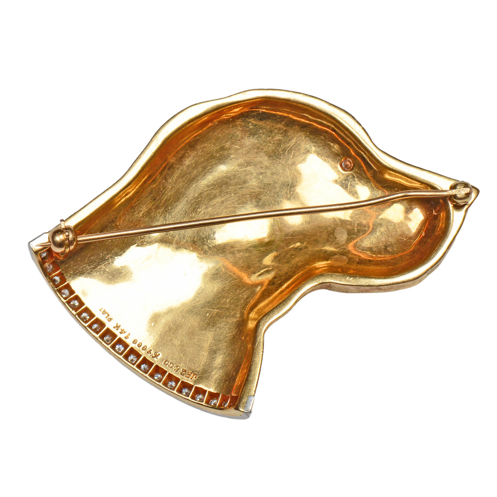 
                      
                        J.E. Caldwell Signed Diamond Dog Brooch
                      
                    