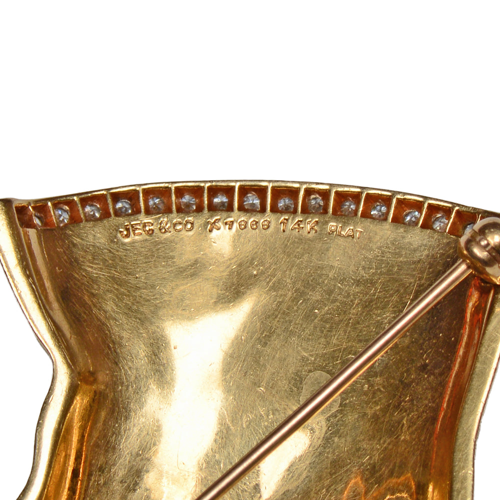 
                      
                        J.E. Caldwell Signed Diamond Dog Brooch
                      
                    