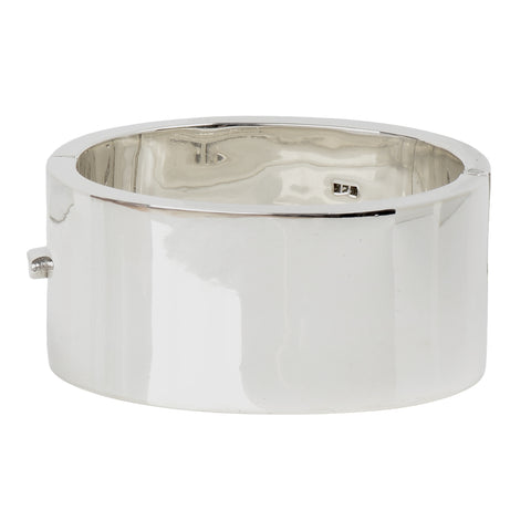 Wide Sterling Silver Bangle Bracelet