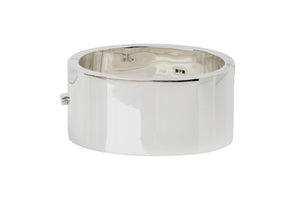 Wide Sterling Silver Bangle Bracelet