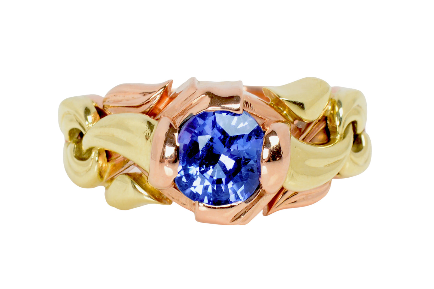 Purple Color Change No Heat Sapphire Ring
