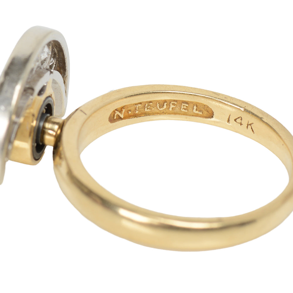
                      
                        Vintage Teufel Motion Spinner Moon & Star Ring
                      
                    