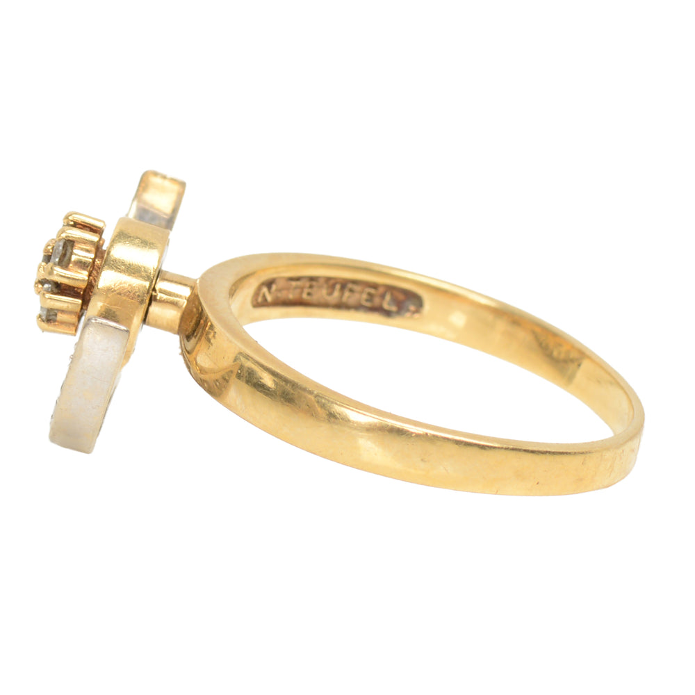 
                      
                        Vintage Teufel Motion Kinetic Moon & Star Ring
                      
                    