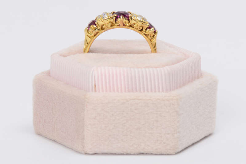 
                      
                        Antique Ruby Rose Cut Diamond Ring
                      
                    