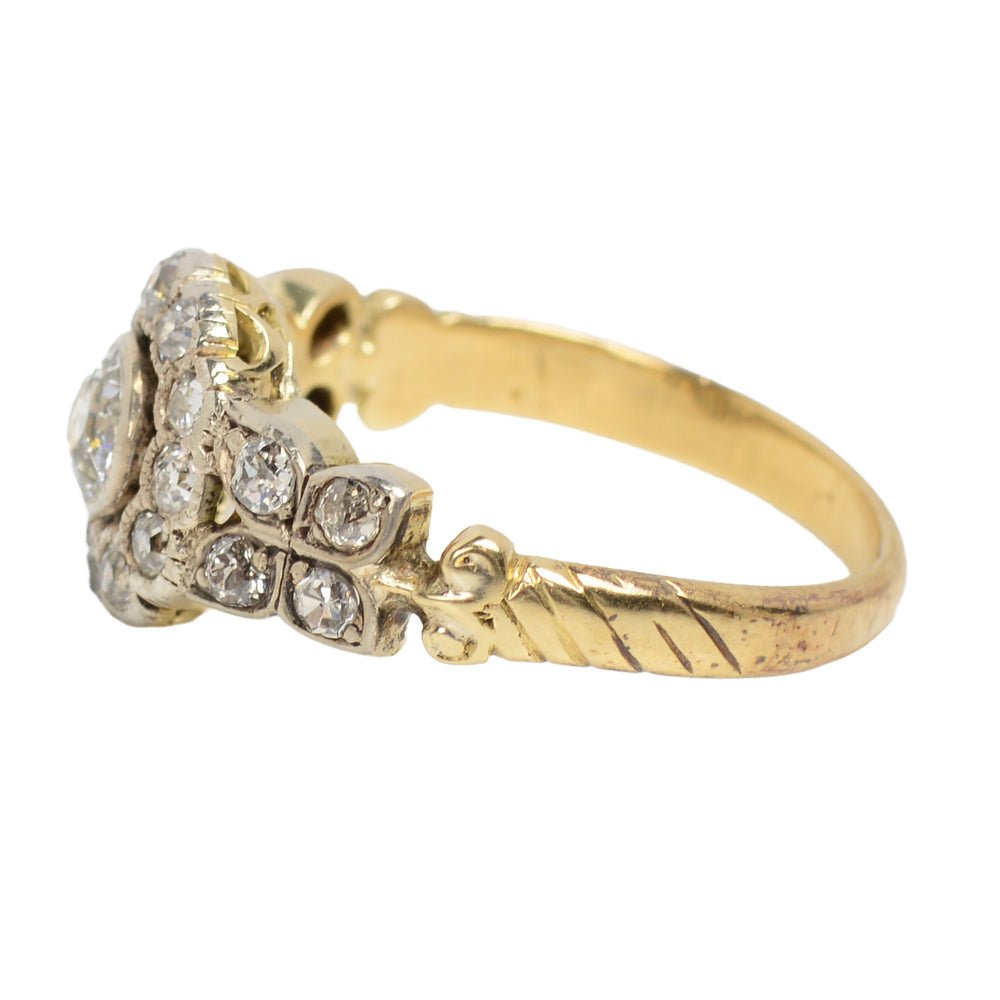 
                      
                        Victorian Diamond Cluster Engagement Wedding Ring
                      
                    