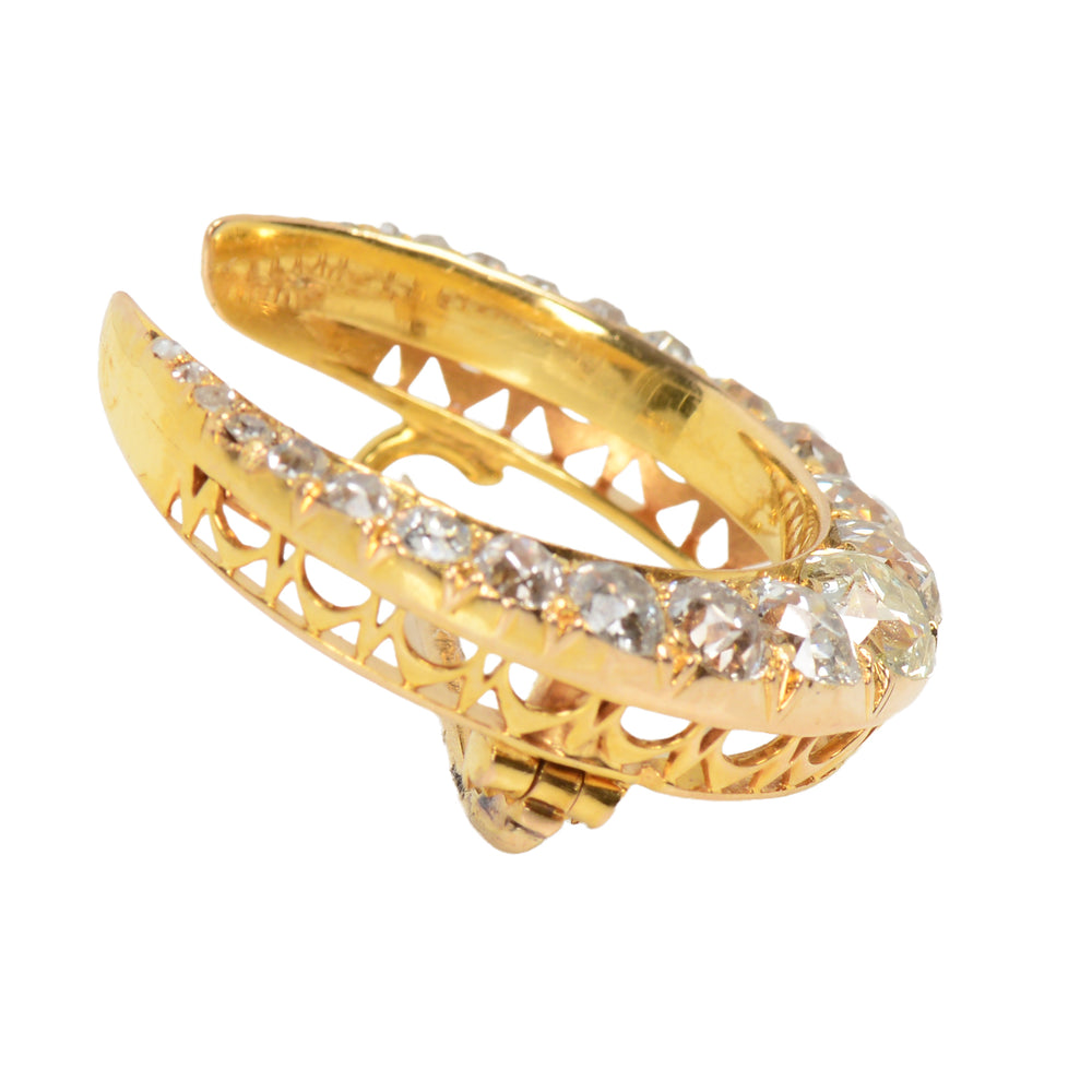 
                      
                        Victorian Diamond Crescent Moon Brooch
                      
                    