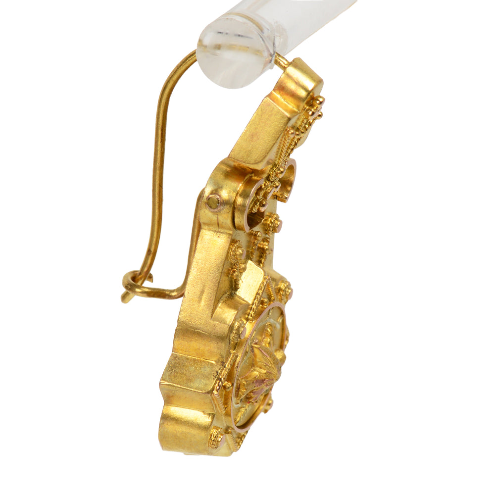 
                      
                        Victorian Gold Bird Motif Earrings
                      
                    