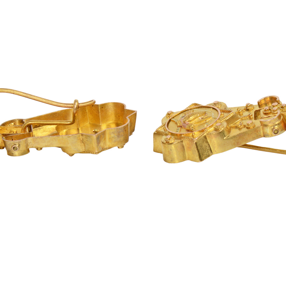 
                      
                        Victorian Gold Bird Motif Earrings
                      
                    