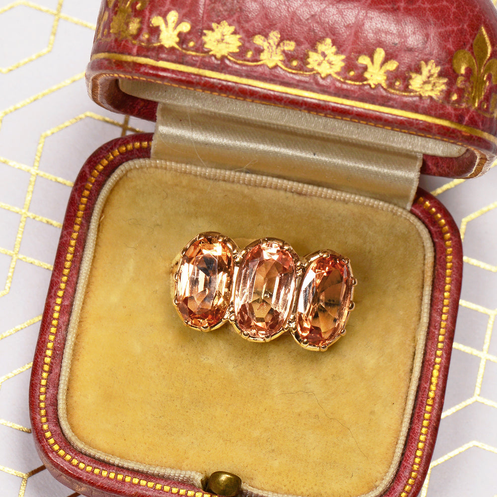 
                      
                        Victorian Precious Topaz Trilogy Ring
                      
                    