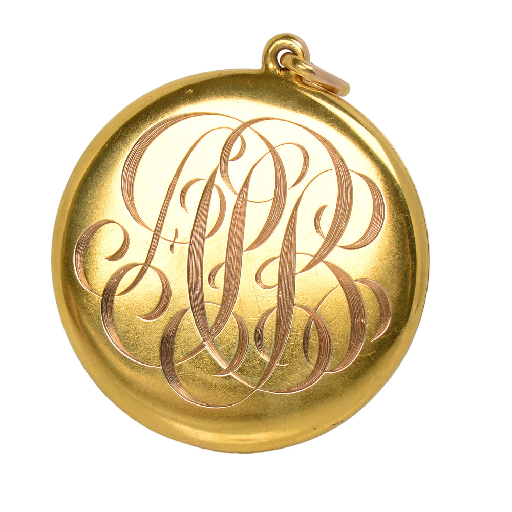 
                      
                        Lumious Victorian Forget Me Not Floral Gold Locket
                      
                    