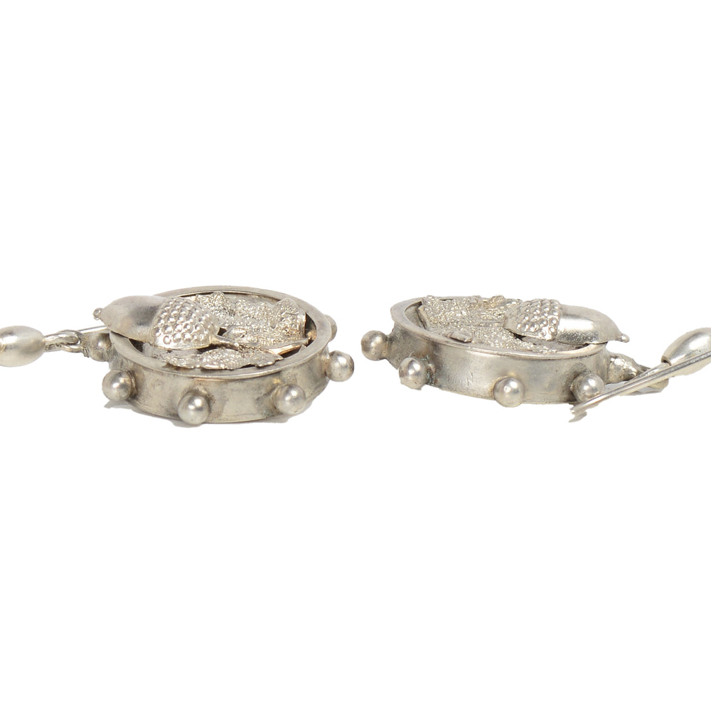 
                      
                        Antique Victorian Silver Acorn & Oak Leaf Earrings
                      
                    