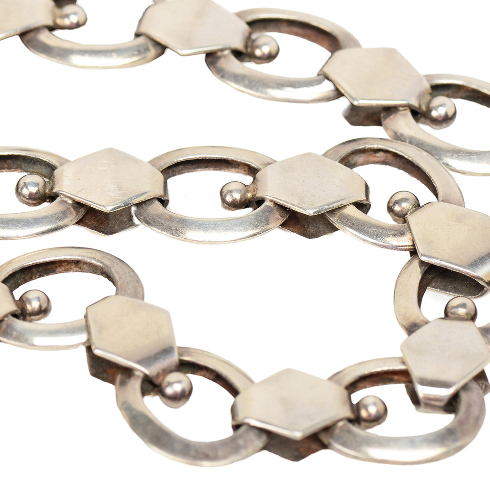 
                      
                        Victorian Sterling Silver Oval Link Book Chain
                      
                    