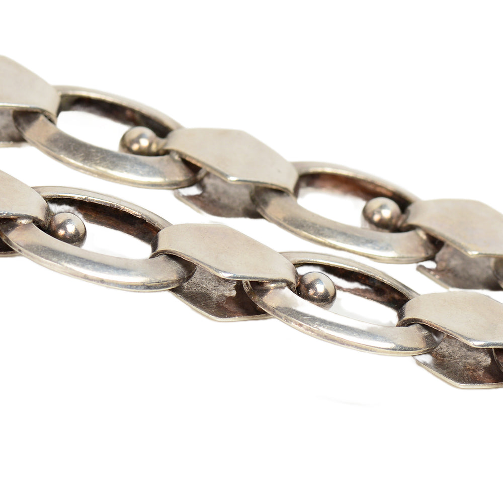 
                      
                        Victorian Sterling Silver Oval Link Book Chain
                      
                    