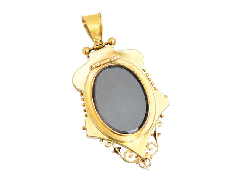 Springtime - Victorian Diamond Floral Pendant