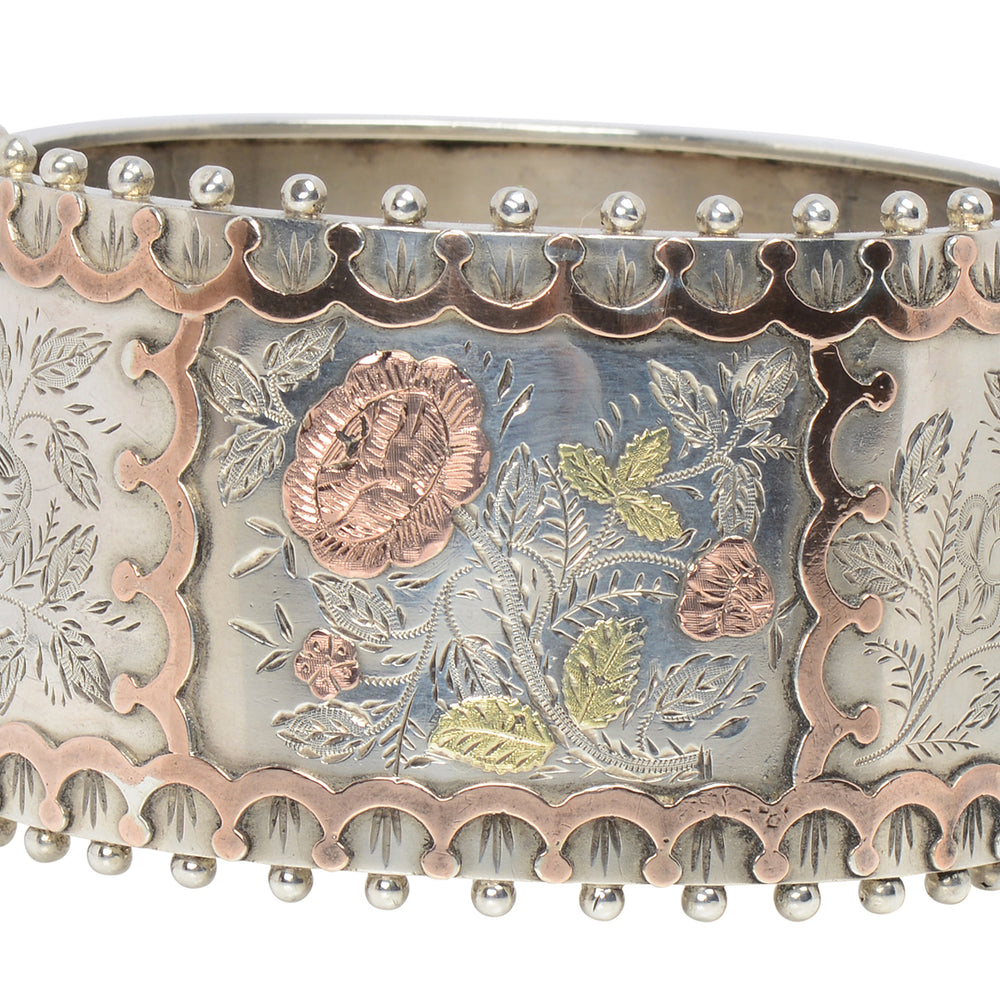Silver Gardens - Victorian Bangle of 1883 in Original Box