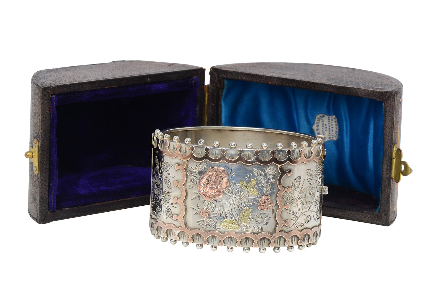 Silver Gardens - Victorian Bangle of 1883 in Original Box