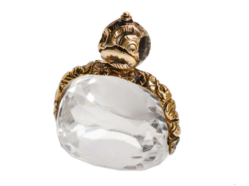 Georgian Spinner Rock Crystal Fob