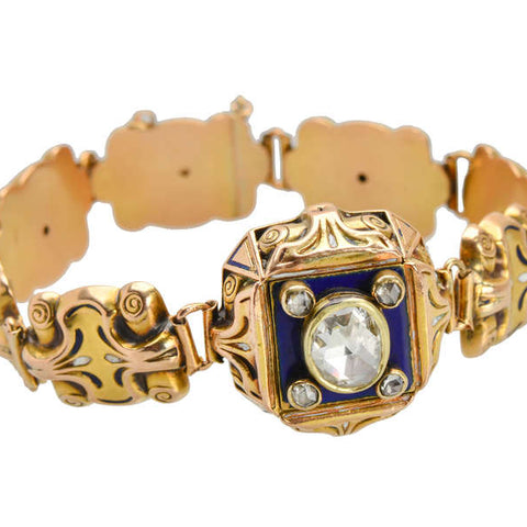 Rose Cut Diamond Austro-Hungarian Bracelet