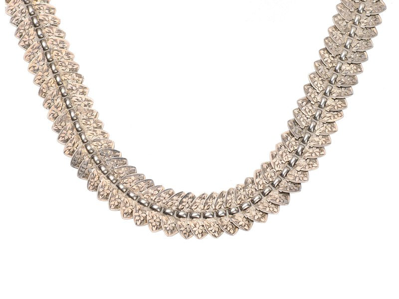 Silver Bouquet - Victorian Collar Necklace
