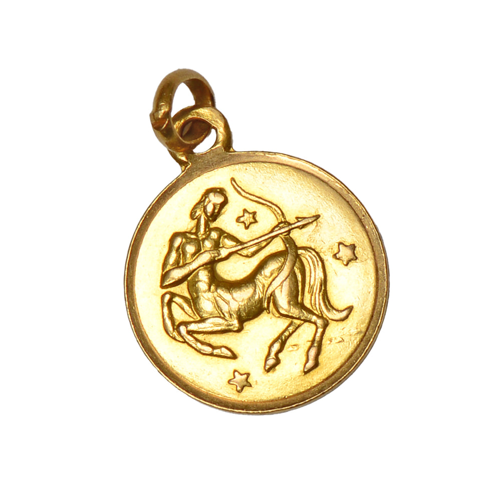 Vintage Italian Sagittarius Zodaic Sign Pendant Charm