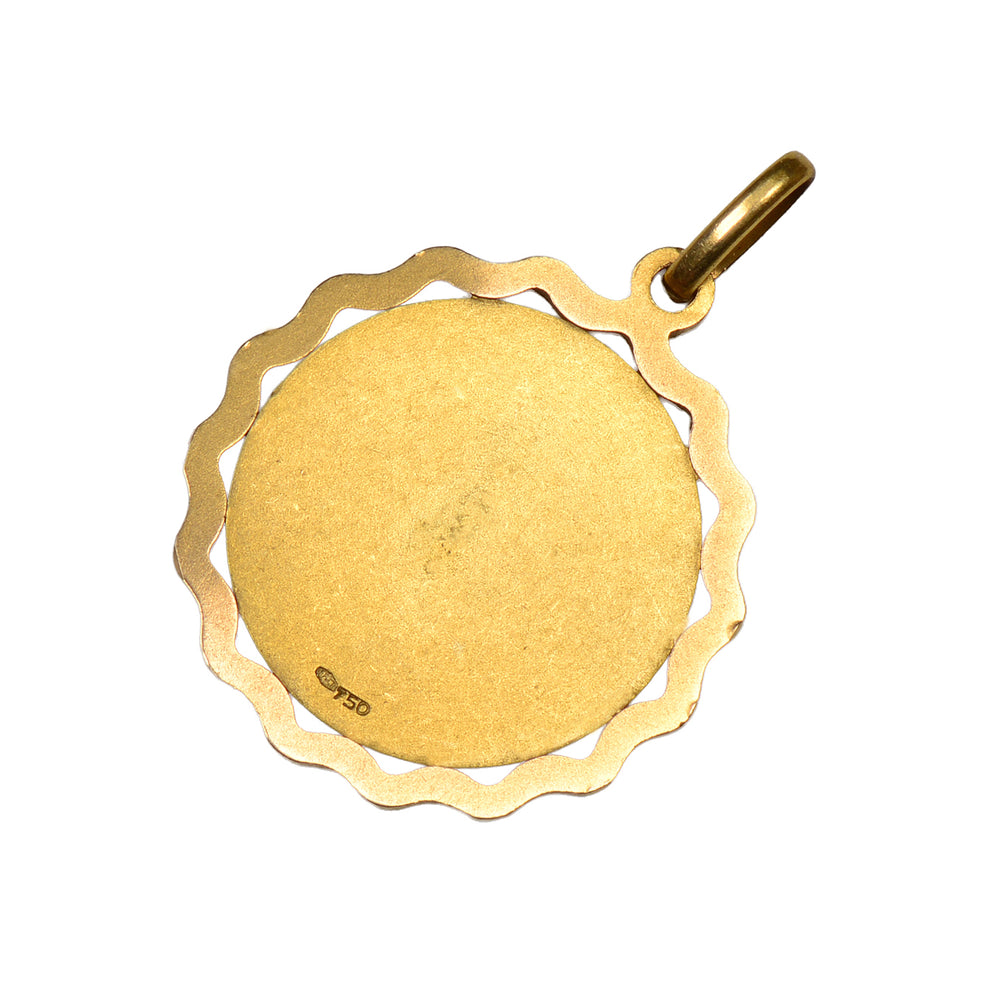 
                      
                        Earth Sign - Vintage Capricorn Italian 18k Gold Pendant
                      
                    