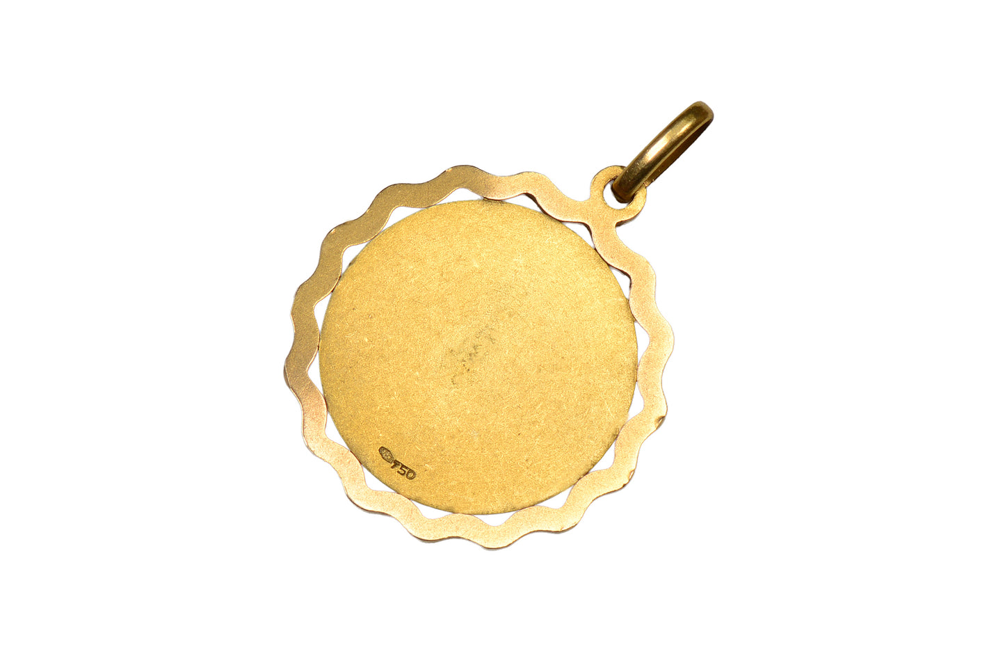 Earth Sign - Vintage Capricorn Italian 18k Gold Pendant