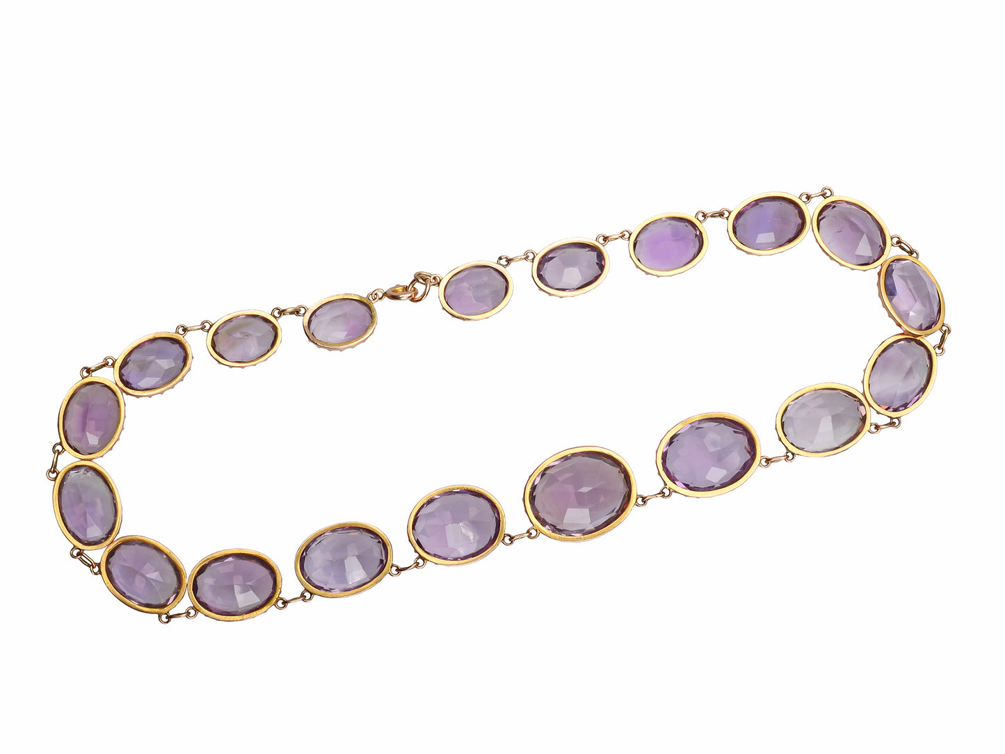 Victorian Classicism - Amethyst Rivière in Gold