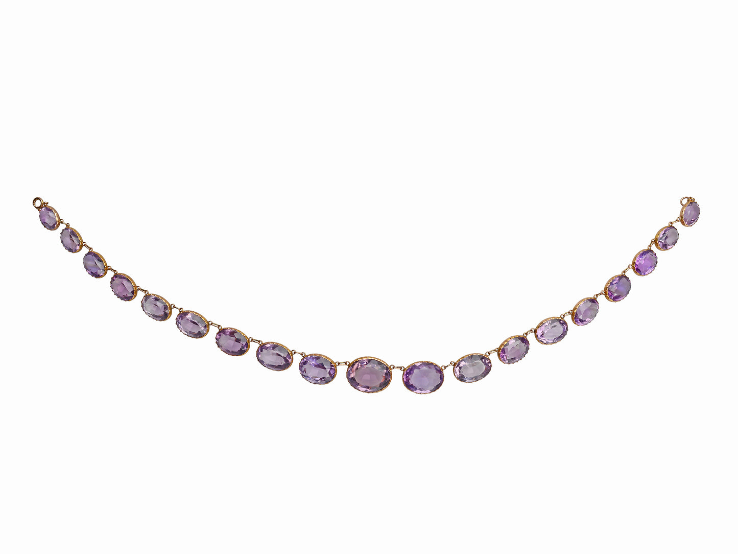 Victorian Classicism - Amethyst Rivière in Gold